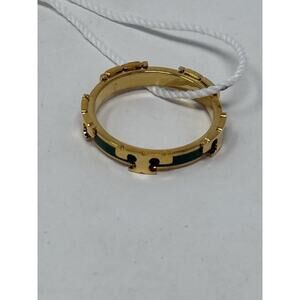 Tory Burch Sherif gold arugula ring size 8